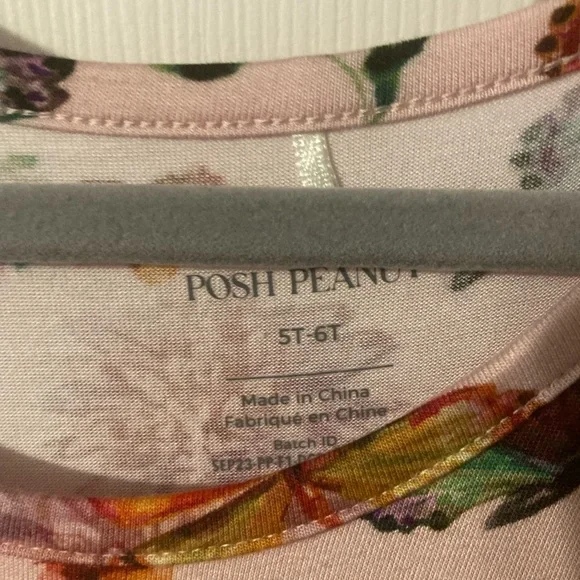 Posh Peanut Watercolor Butterfly Tulle Dress 5T-6T - Picture 2 of 4